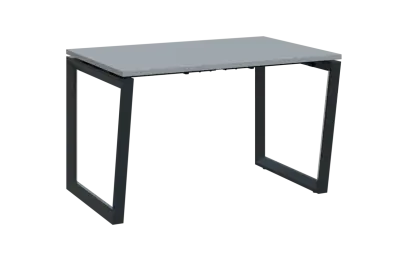 PPKV - 12 stůl kancelářský, kovová podnož černá, deska 18 mm, široký 1200 mm, šedá