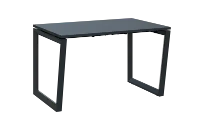 PPKV - 12 stůl kancelářský, kovová podnož černá, deska 18 mm, široký 1200 mm, antracit