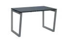 PPKV - 12 stůl kancelářský, kovová podnož stříbrná, deska 18 mm, široký 1200 mm, antracit