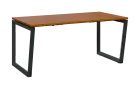 PPKV - 16 stůl kancelářský, kovová podnož černá, deska 18 mm, široký 1600 mm, třešeň šumavská