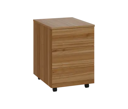 PPK - 00 kontejner pojízdný, 3-zásuvkový, deska 18 mm, 600x430x560, ořech světlý