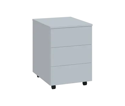 PPK - 00 kontejner pojízdný, 3-zásuvkový, deska 18 mm, 600x430x560, bílá