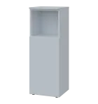 PPN 3 - 4DN skříň, 1-dveřová/nika, levá, 1100x400x400, bílá