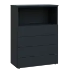 PPN 3 - 84ZN skříň, 4-zásuvková/nika, 1100x800x400, antracit