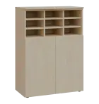 PPRG - 3 skříň, 2-dveřová/registrační vložka, 1100x800x400, bříza světlá