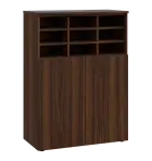 PPRG - 3 skříň, 2-dveřová/registrační vložka, 1100x800x400, ořech královský