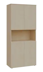 PPN 5 - 84DN skříň, 4-dvéřová/nika, 1800x800x400, bříza světlá