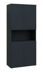 PPN 5 - 84DN skříň, 4-dvéřová/nika, 1800x800x400, antracit