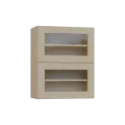 PPHVV - 6S horní skříňka, 2 výklopy, prosklená, 730x600x300, bříza světlá