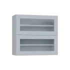 PPHVV - 8S horní skříňka, 2 výklopy, prosklená, 730x800x300, bílá