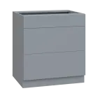 PPS - 8Z33 spodní skříňka, 3-zásuvková, 870x800x600, šedá