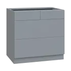 PPS - 9Z32 spodní skříňka, 4-zásuvková, 870x900x600, šedá