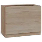 PPS - 11Z32 spodní skříňka, 4-zásuvková, 870x1100x600, dub bardolino