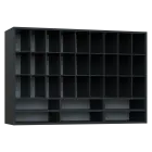 PPH - CUPPUT horní skříňka, policová na hrníčky, záda plexisklo, 800x1200x330, antracit