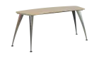 NXZ 17 - 18 stůl kancelářský, kovová podnož chrom, deska 18 mm, široký 1800 mm, javor horský