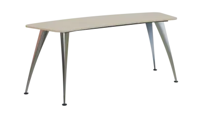 NXZ 17 - 19 stůl kancelářský, kovová podnož chrom, deska 18 mm, široký 1900 mm, bříza světlá