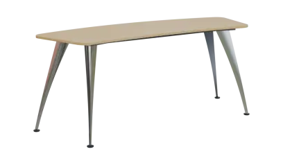 NXZ 17 - 19 stůl kancelářský, kovová podnož chrom, deska 18 mm, široký 1900 mm, javor horský