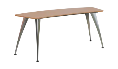 NXZ 17 - 19 stůl kancelářský, kovová podnož chrom, deska 18 mm, široký 1900 mm, buk royal