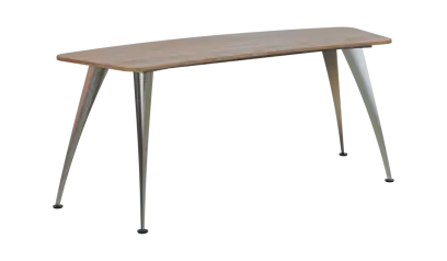 NXZ 17 - 19 stůl kancelářský, kovová podnož chrom, deska 18 mm, široký 1900 mm, dub bardolino