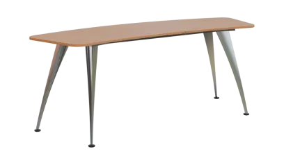 NXZ 17 - 20 stůl kancelářský, kovová podnož chrom, deska 18 mm, široký 2000 mm, buk royal
