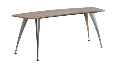 NXZ 17 - 20 stůl kancelářský, kovová podnož chrom, deska 18 mm, široký 2000 mm, dub bardolino