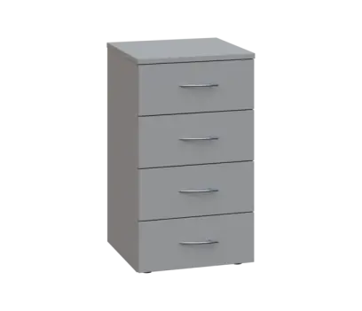 NXP - 44Z přístavná skříňka, 4-zásuvková, 705x400x400, šedá