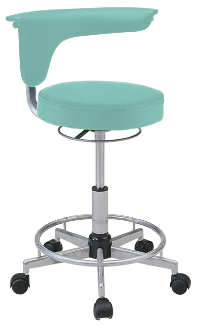 LZ 52 - židle lékařská, opěrný kruh na nohy, ekologická kůže, AQUA