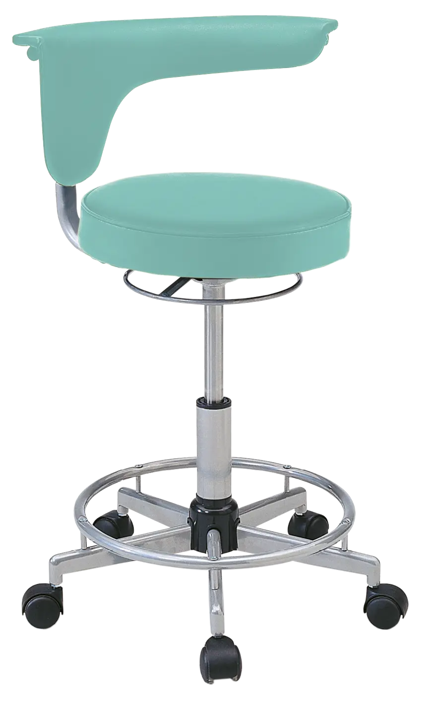 LZ 52 - židle lékařská, opěrný kruh na nohy, ekologická kůže, AQUA