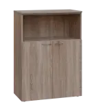 NXN 3 - 8DN kancelářská skříň, 2-dveřová/nika, 1100x800x400, dub bardolino