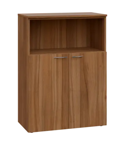 NXN 3 - 8DN kancelářská skříň, 2-dveřová/nika, 1100x800x400, ořech světlý