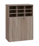 NXRG - 3 kancelářská skříň, 2-dveřová/registrační vložka, 1100x800x400, dub bardolino