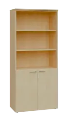 NXN 5 - 8DN3 kancelářská skříň, 2-dveřová/nika, 1800x800x400, bříza světlá