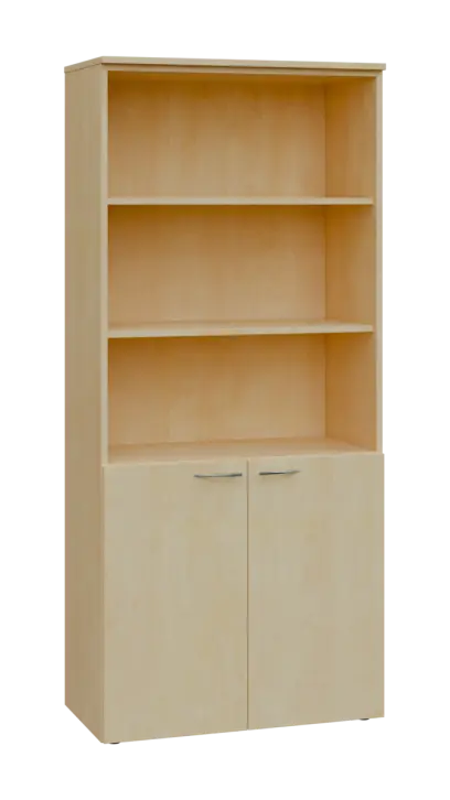 NXN 5 - 8DN3 kancelářská skříň, 2-dveřová/nika, 1800x800x400, bříza světlá