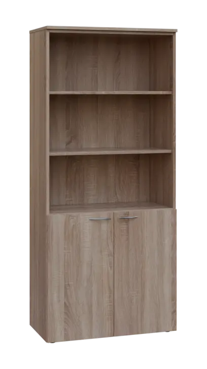 NXN 5 - 8DN3 kancelářská skříň, 2-dveřová/nika, 1800x800x400, dub bardolino