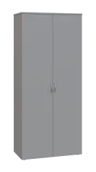 NXN 5 - 8D kancelářská skříň, 2-dveřová, 1800x800x400, šedá