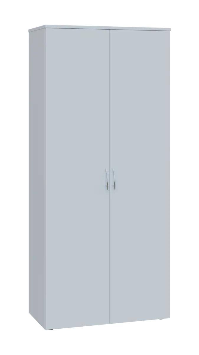 NXSR 5 - 81 šatní skříň, 2-dveřová, výsuvné ramínko, 1800x800x400, bílá