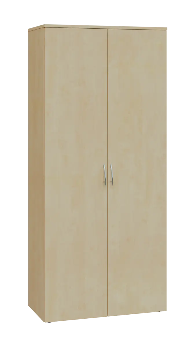 NXSR 5 - 81 šatní skříň, 2-dveřová, výsuvné ramínko, 1800x800x400, bříza světlá