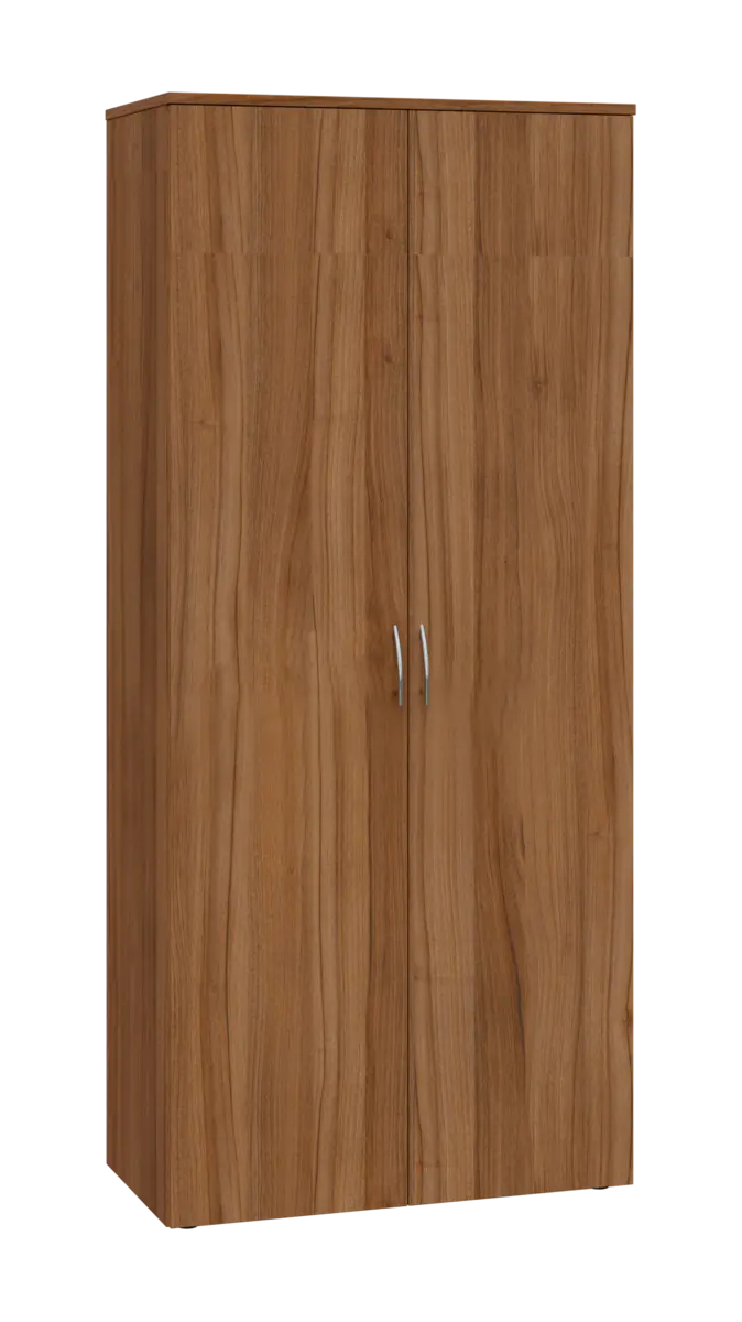 NXSR 5 - 81 šatní skříň, 2-dveřová, výsuvné ramínko, 1800x800x400, ořech světlý