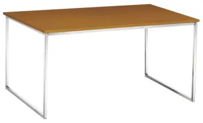 CUBE 120 stolek konferenční, kostra nerez, deska síly 18 mm - buk royal