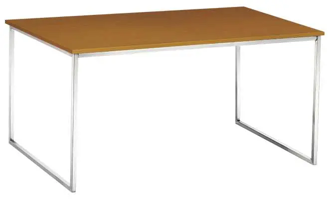 CUBE 120 stolek konferenční, kostra nerez, deska síly 18 mm - buk royal