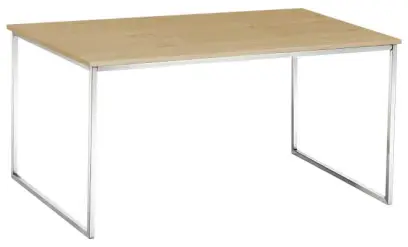 CUBE 120 stolek konferenční, kostra nerez, deska síly 18 mm - javor horský