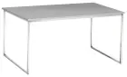CUBE 120 stolek konferenční, kostra nerez, deska síly 18 mm - šedá