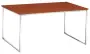 CUBE 120 stolek konferenční, kostra nerez, deska síly 18 mm - třešeň šumavská