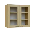 NXH - 8S horní skříňka, 2-dveřová, prosklená, 730x800x300, javor horský