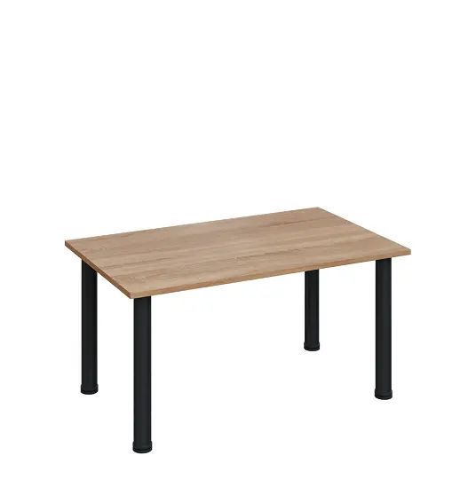 G-43 Konferenční stolek 1000 x 600 mm, deska 18 mm, dub bardolino / nohy černé RAL9005