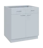 NXS - 8DZ2 spodní skříňka, 2-dveřová, 2-zásuvková, 870x800x600, bílá