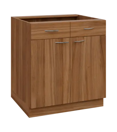 NXS - 8DZ2 spodní skříňka, 2-dveřová, 2-zásuvková, 870x800x600, ořech světlý