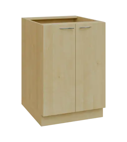 NXS - 6D2 spodní skříňka, 2-dveřová, 870x600x600, javor horský