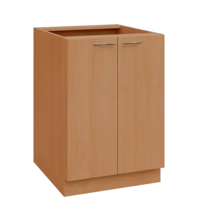 NXS - 6D2 spodní skříňka, 2-dveřová, 870x600x600, buk royal