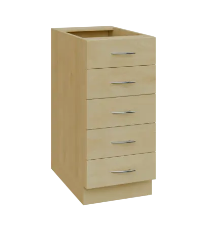 NXS - 4Z52 spodní skříňka, 5-zásuvková, 870x400x600, javor horský